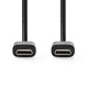 NEDIS 176CCGL60700BK30 USB-C-kabel, sort, 3 meter NEDIS 176CCGL60700BK30 USB-C-kabel, sort, 3 meter