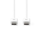 NEDIS 176CCGL60700WT20 USB-C-kabel, hvid, 2 meter NEDIS 176CCGL60700WT20 USB-C-kabel, hvid, 2 meter