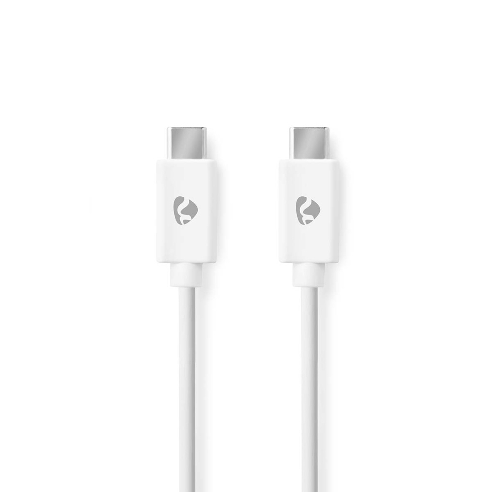 NEDIS 176CCGL60700WT20 USB-C-kabel, hvid, 2 meter