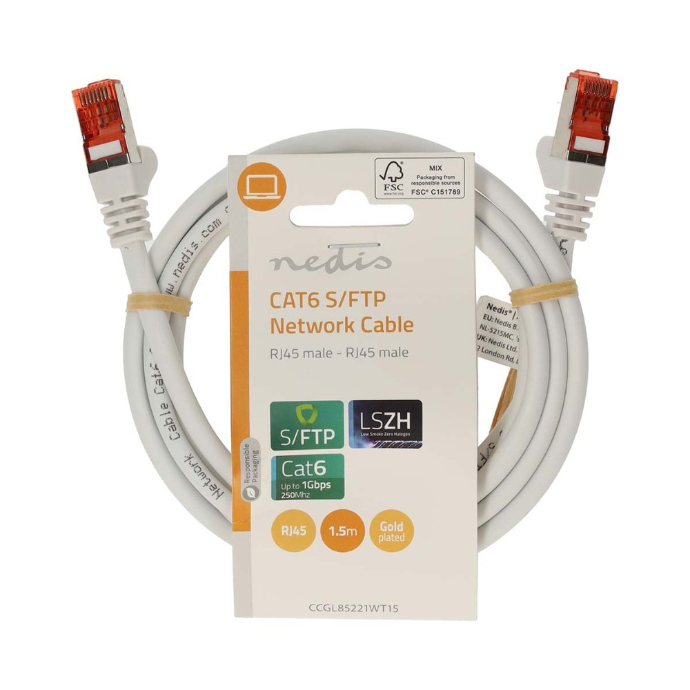 Nedis CAT6 S/FTP-netværkskabel, 1,5 meter