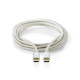 Nedis USB-C-kabel, 100 W, 5 Gbit/s Nedis USB-C-kabel, 100 W, 5 Gbit/s