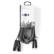 Nedis XLR-kabel, XLR-han - RCA-han 3 m Nedis XLR-kabel, XLR-han - RCA-han 3 m