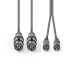 Nedis XLR-kabel, XLR-hun - RCA-han 1.5 m Nedis XLR-kabel, XLR-hun - RCA-han 1.5 m