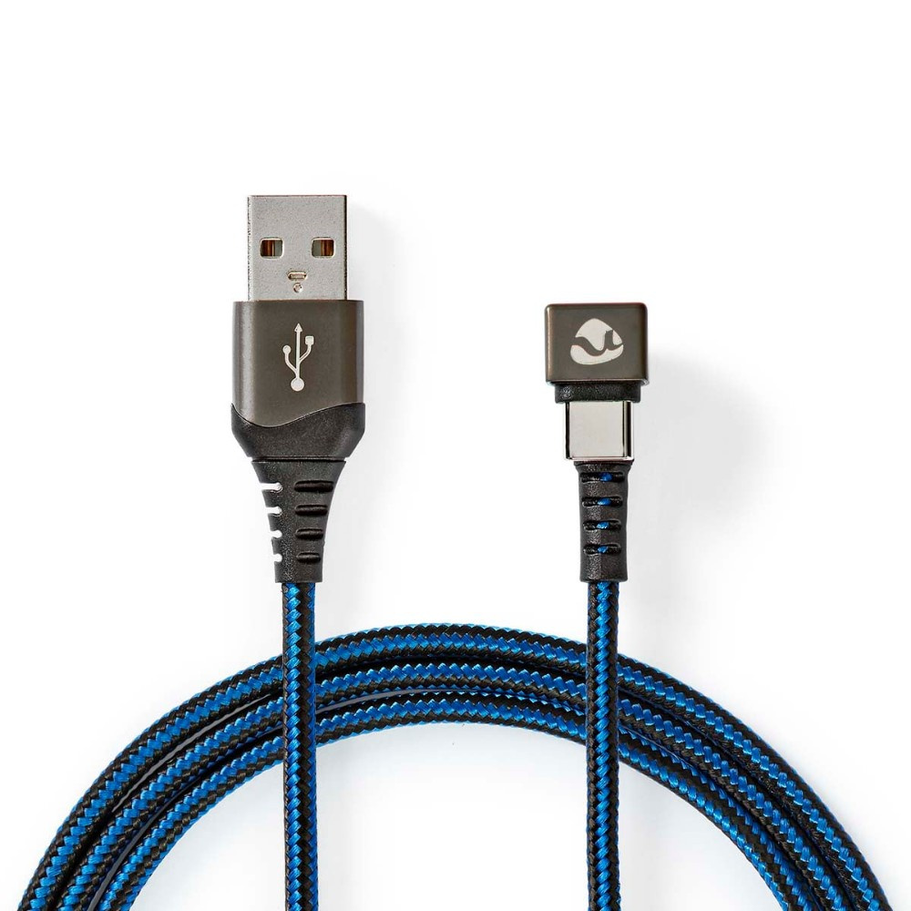 Nedis USB-A til USB-C-kabel, 180°-stik, 1 meter