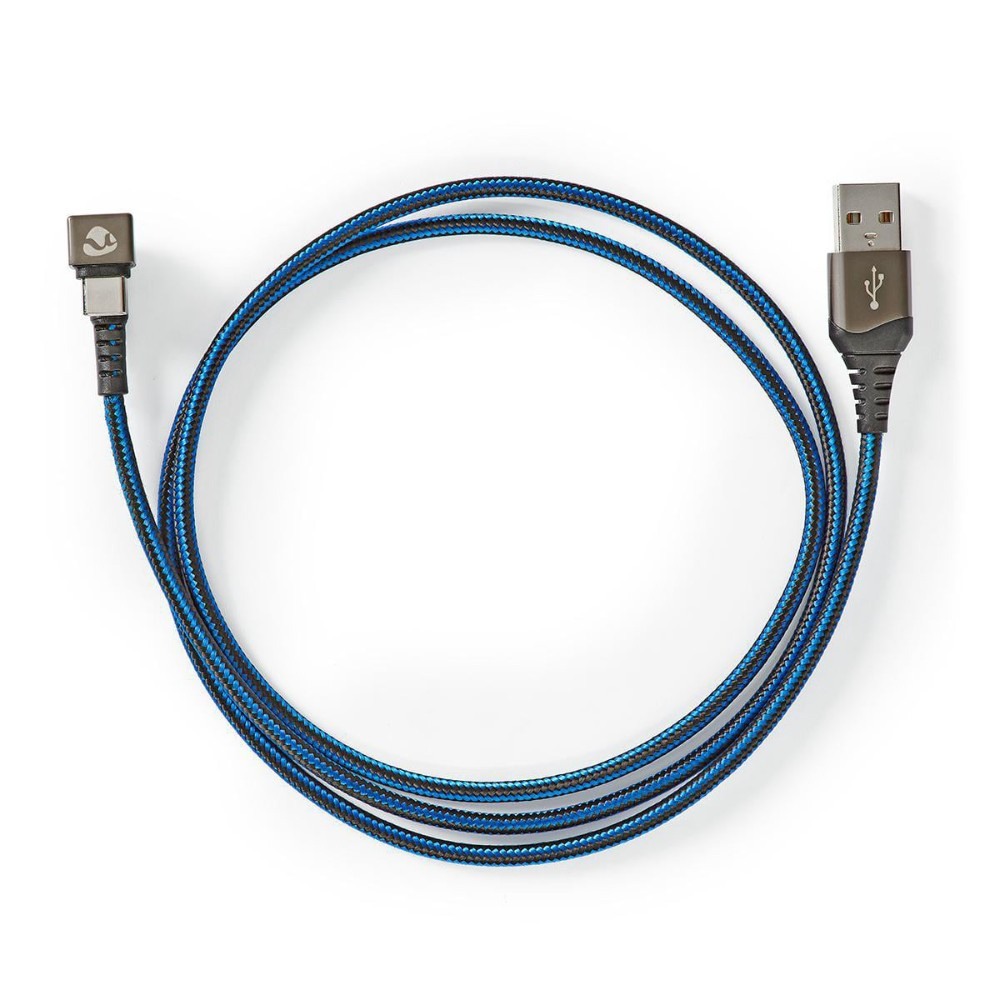 Nedis USB-A til USB-C-kabel, 180°-stik, 2 meter