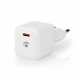 Nedis väggladdare USB-C PD 20w, vit Nedis väggladdare USB-C PD 20w, vit