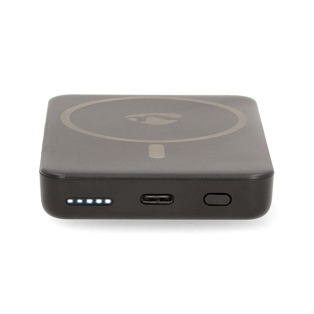 Nedis powerbank, 5 000 mAh, magnetisk trådløs opladning