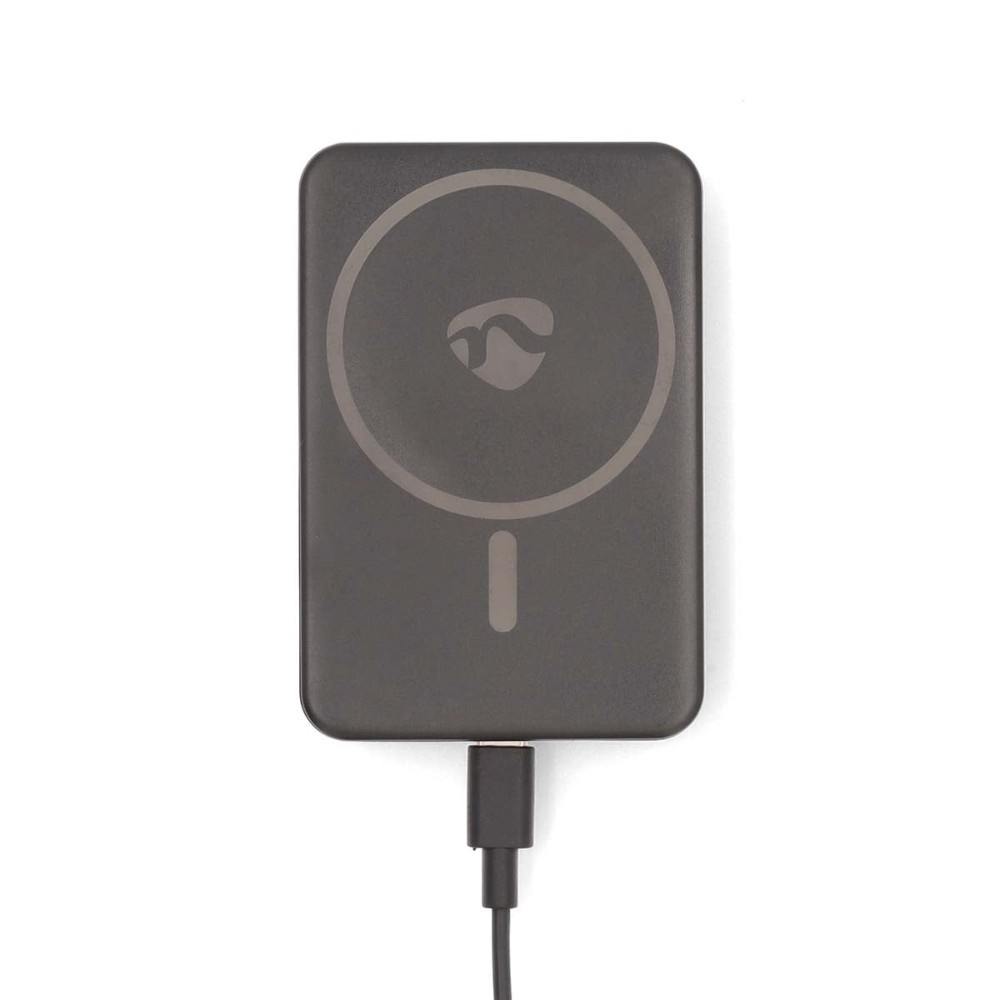 Nedis powerbank, 5 000 mAh, magnetisk trådløs opladning