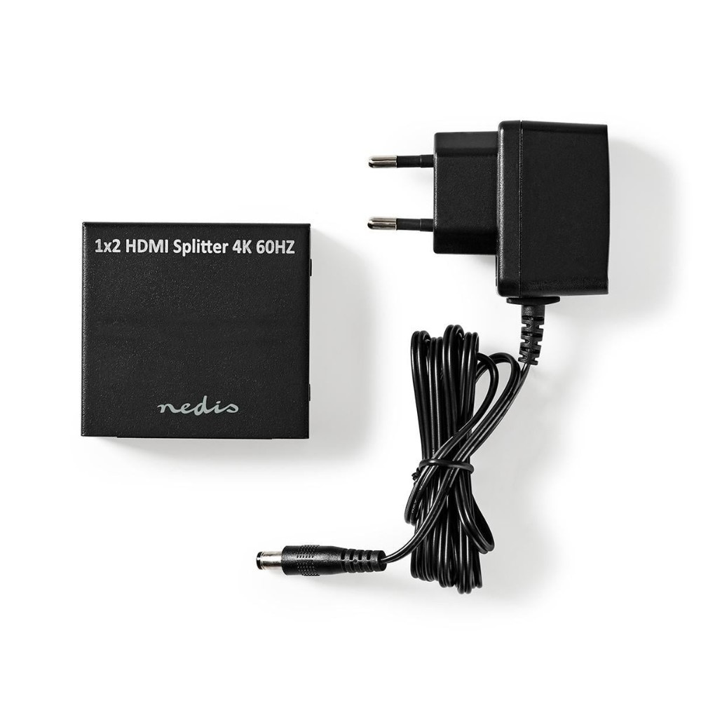 Nedis HDMI-splitter, 2 udgange, 4K/60 Hz