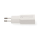 Nedis WCH-A20 GaN-vægoplader 20 Watt, hvid Nedis WCH-A20 GaN-vægoplader 20 Watt, hvid