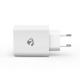 Nedis USB-A-vægoplader, 4 porte, 24 W, hvid Nedis USB-A-vægoplader, 4 porte, 24 W, hvid