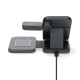 NEDIS WDCHAQ15W210BK trådløs 3-i-1-oplader, sort/sølv NEDIS WDCHAQ15W210BK trådløs 3-i-1-oplader, sort/sølv