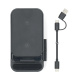 NEDIS WDCHAQ15W210BK trådløs 3-i-1-oplader, sort/sølv NEDIS WDCHAQ15W210BK trådløs 3-i-1-oplader, sort/sølv
