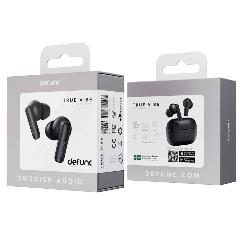 Defunc TRUE VIBE, trådløse in-ear-høretelefoner, sort