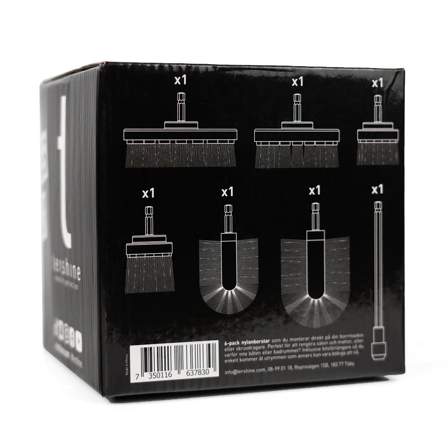 Tershine Borstar for skruvdrager, hård