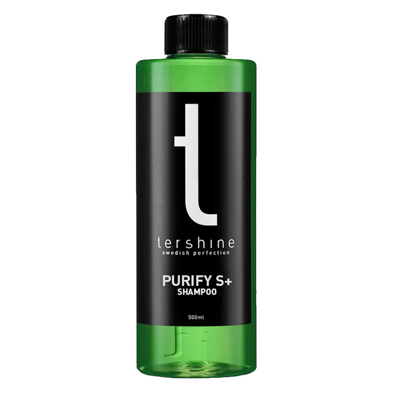 Tershine Purify S+ - Shampoo, keramisk shampoo med lakbeskyttelse, 500 ml