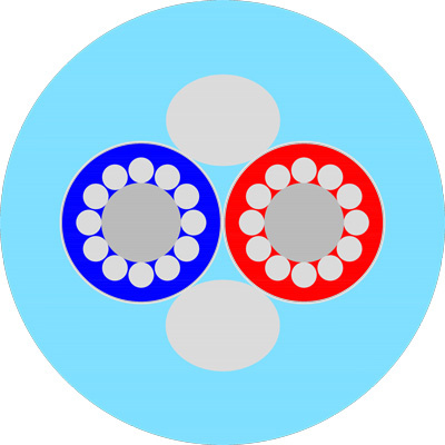 Supra EFF-I signalkabel is-blå, lösmeter