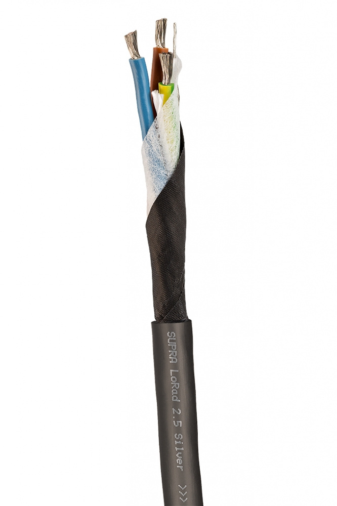 Supra LoRad 2.5 SPC nätkabel lösmeter