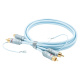 Supra Phono 2RCA-SC signalkabel til pladespiller, 0.7 meter Supra Phono 2RCA-SC signalkabel til pladespiller, 0.7 meter
