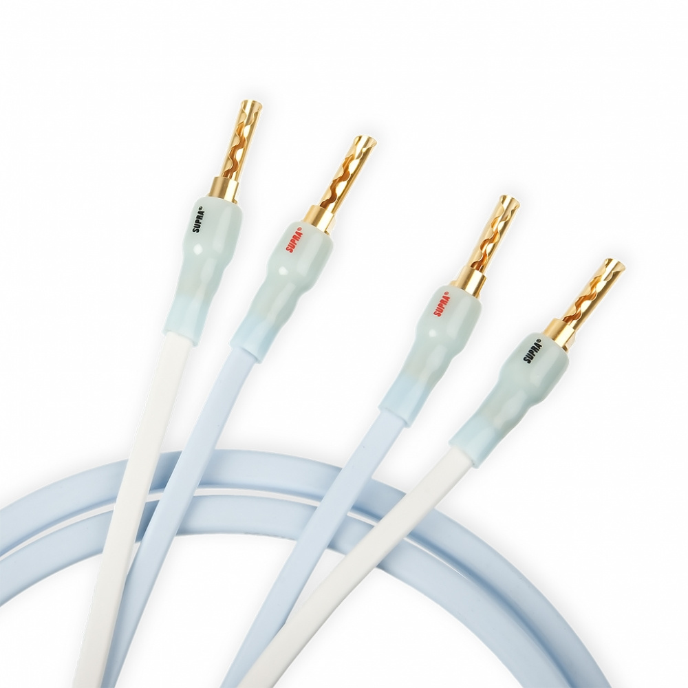 Supra Ply 2.0 Combicon, högtalarkabel, 2x3 meter, vit