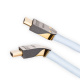 Supra HDMI 2.1 UHD8K HDMI-kabel med støtte for 8K HDR, hvid 4 meter Supra HDMI 2.1 UHD8K HDMI-kabel med støtte for 8K HDR, hvid 4 meter