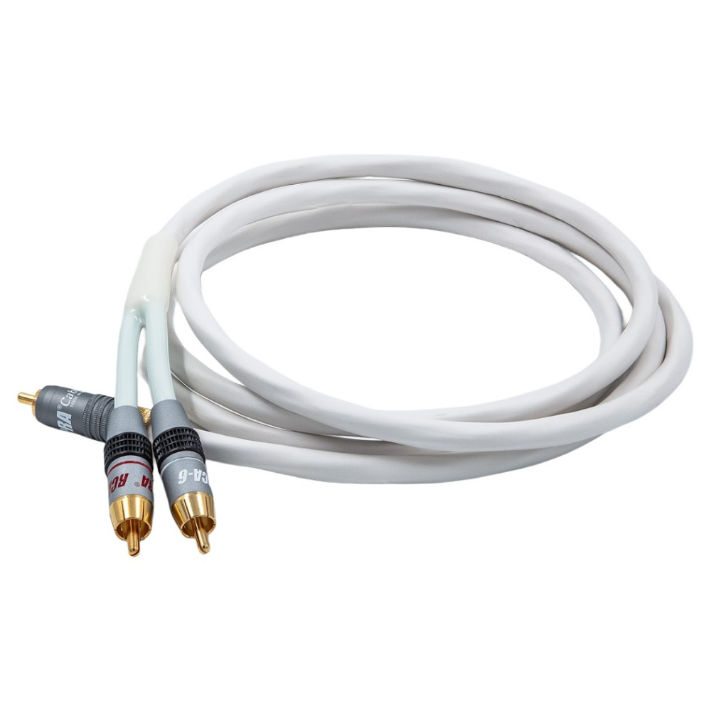 Supra Y-Link subwooferkabel 2RCA-1RCA, hvid 15 meter