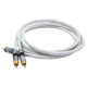 Supra Y-Link subwooferkabel 2RCA-1RCA, hvid 2 meter Supra Y-Link subwooferkabel 2RCA-1RCA, hvid 2 meter