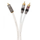 Supra Y-Link subwooferkabel 2RCA-1RCA, hvid 8 meter Supra Y-Link subwooferkabel 2RCA-1RCA, hvid 8 meter