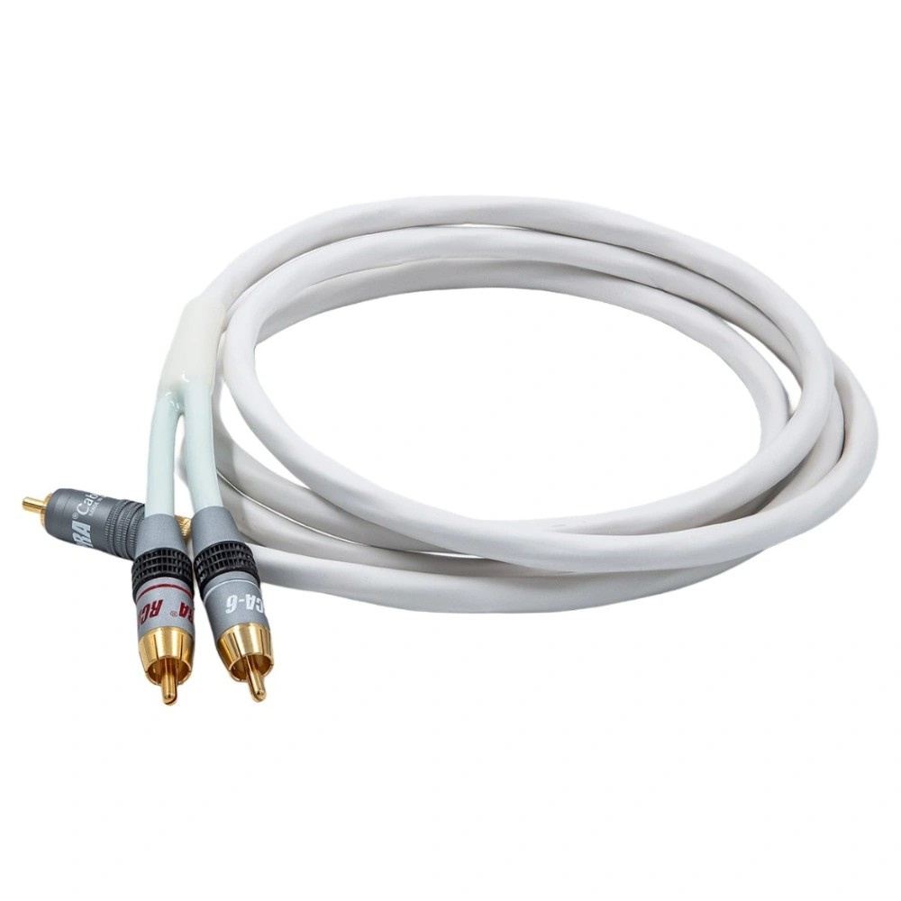 Supra Y-Link subwooferkabel 2RCA-1RCA, hvid
