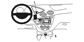 Brodit Forstærket ProClip, Ford Focus 99-04