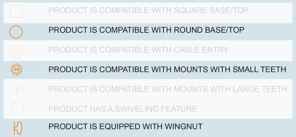 Brodit Heavy Duty Pedestalklemme 215840