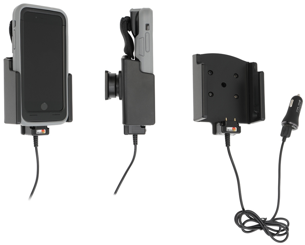 Brodit Aktiv holder med cigaretstikontakt, Apple iPhone 7 