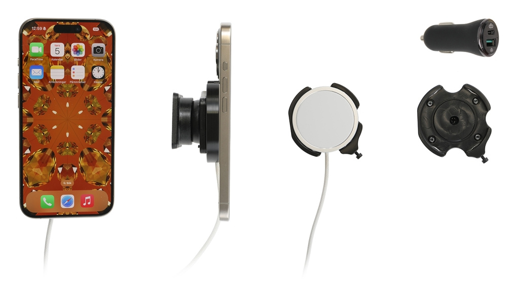 Brodit Holder med kugleled, Apple iPhone 12/12 Mini/12 Pro/12 Pro Max/13/13 Mini/13 Pro/13 Pro Max/14/14 Plus m. fl.