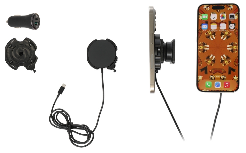 Brodit Holder med kugleled, Apple iPhone 12/12 Mini/12 Pro/12 Pro Max/13/13 Mini/13 Pro/13 Pro Max/14/14 Plus m.fl.