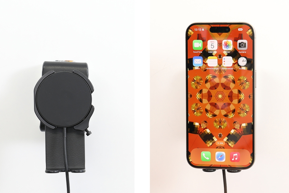 Brodit Holder med kugleled, Apple iPhone 12/12 Mini/12 Pro/12 Pro Max/13/13 Mini/13 Pro/13 Pro Max/14/14 Plus m.fl.