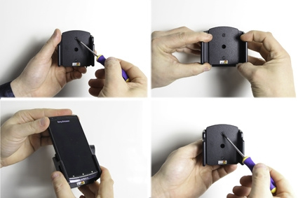 Brodit Passiv holder med kuglehoved, Samsung Galaxy S24 SM-S921B/DS/S25