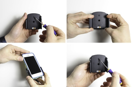 Brodit Passiv holder med kugleled, Apple iPhone 12 Mini/13 Mini/5/5C/5S/SE