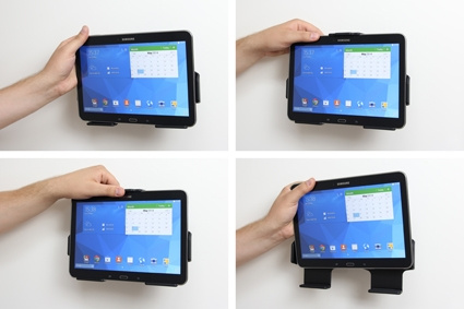 Brodit Passiv holder med kugleled, Samsung Galaxy Tab 4 10.1 SM-T530/SM-T531/SM-T535