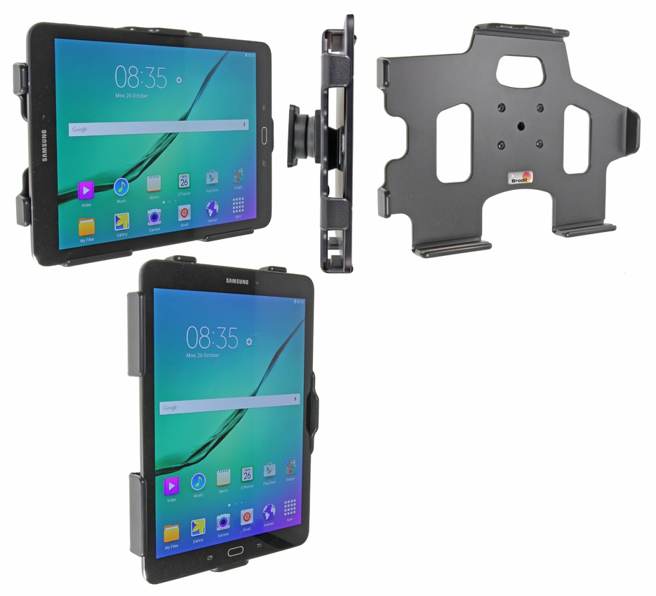 Brodit Passiv holder med kugleled, Samsung Galaxy Tab S2 9.7 SM-T810/SM-T813/SM-T815/SM-T819 