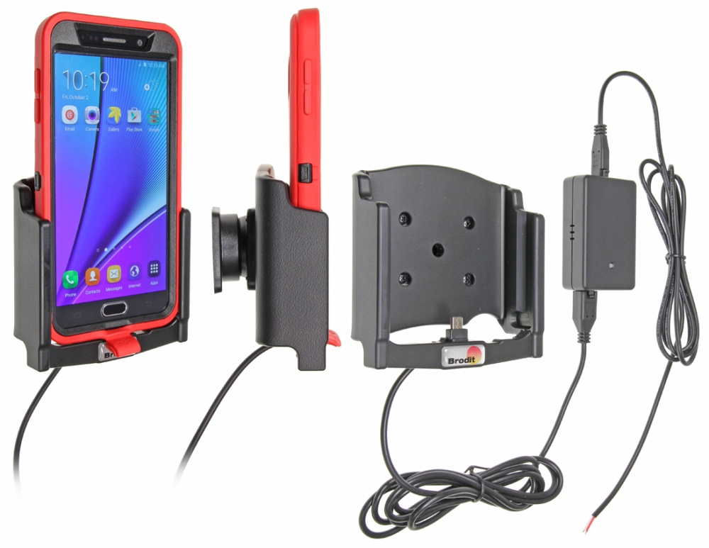 Brodit Aktiv holder til fast installation, Samsung Galaxy Note 5 
