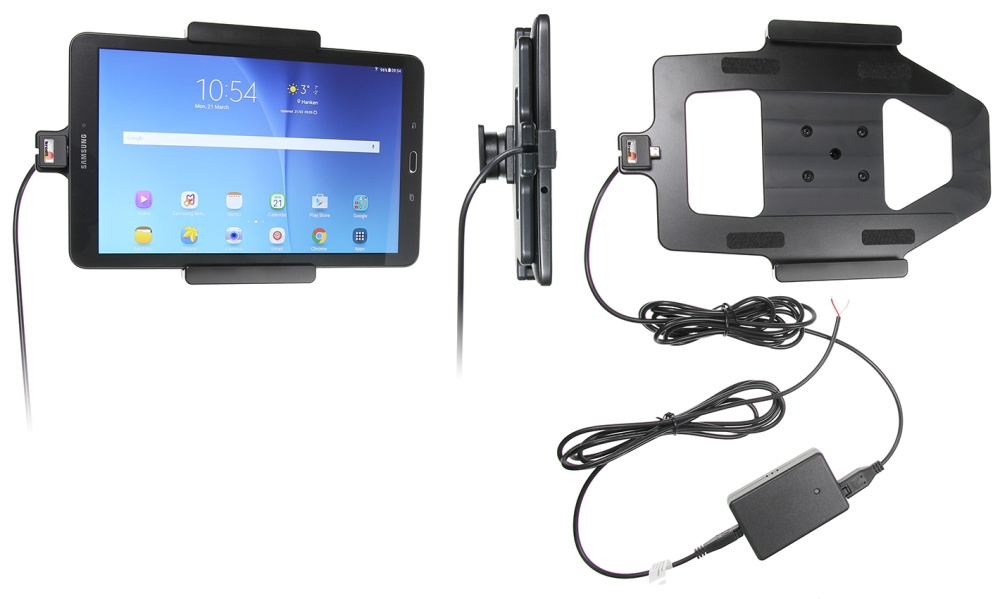 Brodit Aktiv holder til fast montering, Samsung Galaxy Tab E 9.6 