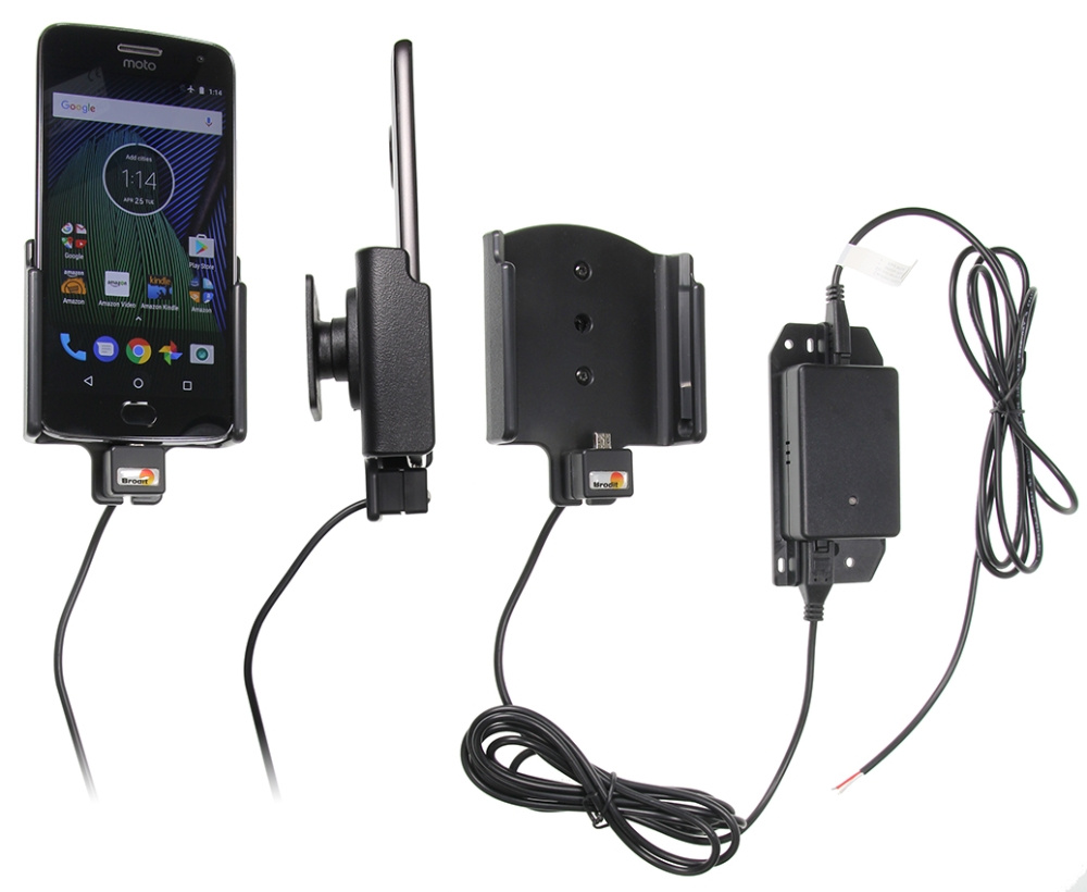 Brodit Aktiv holder til fast installation, Motorola Moto G5 Plus 