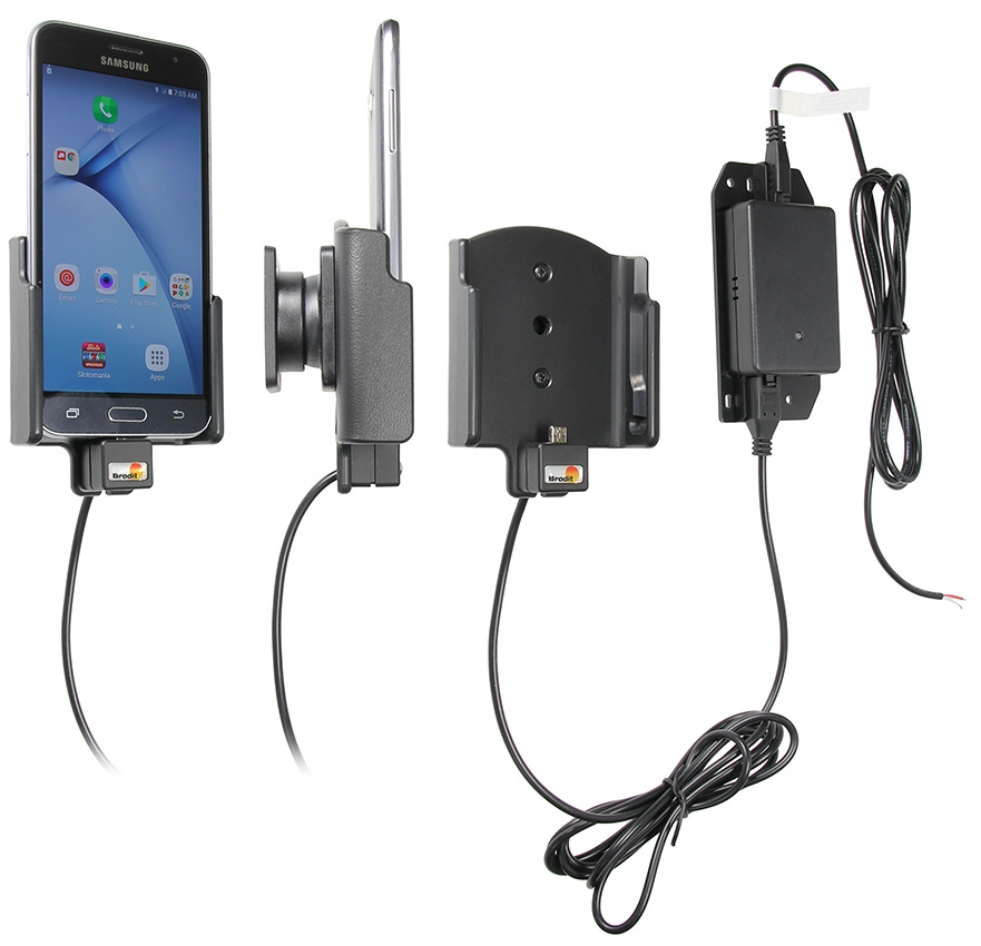 Brodit Aktiv holder til fast montering, Samsung Galaxy J3 (2016)/J5 (2017)