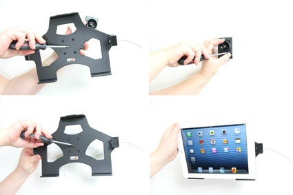 Brodit Holder til Kabeltilslutning, Apple iPad 4th Gen (A1458, A1459, A1460)/With Retina (Lightning Connector)