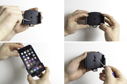 Brodit Holder til kabeltilslutning, Apple iPhone 11/6 Plus/6S Plus/7 Plus/8 Plus/X/XR/Xs/Xs Max