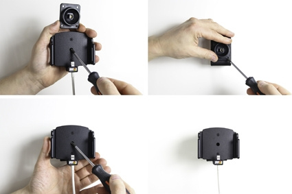 Brodit Holder til kabeltilslutning, Apple iPhone 11/6 Plus/6S Plus/7 Plus/8 Plus/X/XR/Xs/Xs Max