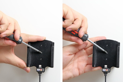 Brodit Aktiv holder med USB-kabel og cigaretadapter, Apple iPhone 6/6S/7