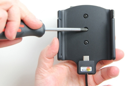 Brodit Aktiv holder med USB-kabel og cigaretadapter, Samsung Galaxy S8+ 