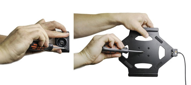 Brodit Aktiv holder med USB-kabel og cigarettadapter, Apple iPad Air 2019/Air 3rd Gen (A2123, A2152, A2153, A2154)/Pro 10.5 (A1701, A1709)