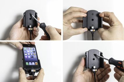 Brodit Aktiv holder til fast installation, Apple iPhone 5/5C/5S/SE